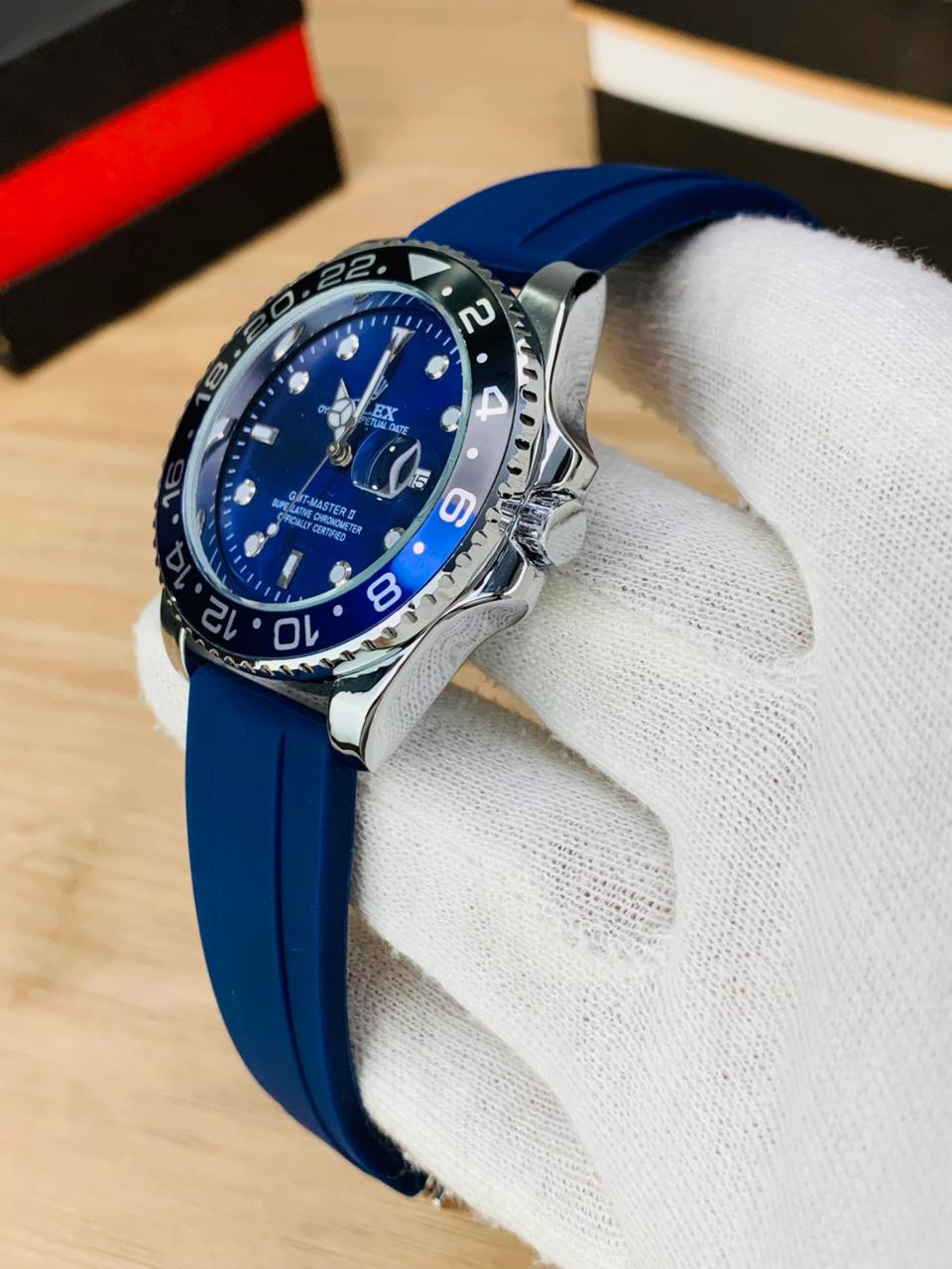 Rolex GMT-Master || (Masterpiece) Pepsi Bezel-Dual Time Watch