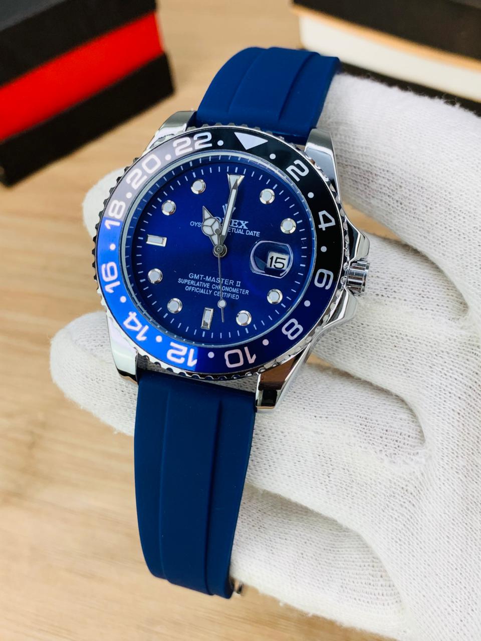 Rolex GMT-Master || (Masterpiece) Pepsi Bezel-Dual Time Watch
