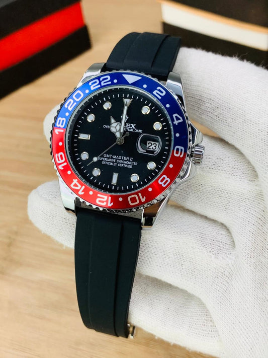 Rolex GMT-Master || (Masterpiece) Pepsi Bezel-Dual Time Watch